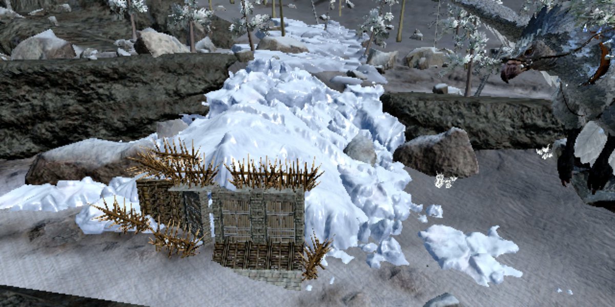 Zoyaro Arkモバイル 天帝洞窟入り口の豆腐箱 改良と強者の洞窟入り口に 周回用豆腐箱 作って来ました これから アラネオで 洞窟内に 橋架けして水ダメージ食らわない用にします