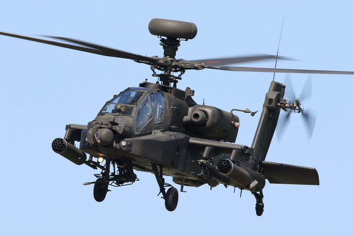 Scene 9 Bunker Boy 5/16Remember it is now night-time. While our F 18s above, and 3 AH 64 helicopters near by have created a ton of noise, a dozen more AH 64 Apache helicopters have secretly moved to near positions, slightly behind the 3. They now turn on their spotlights