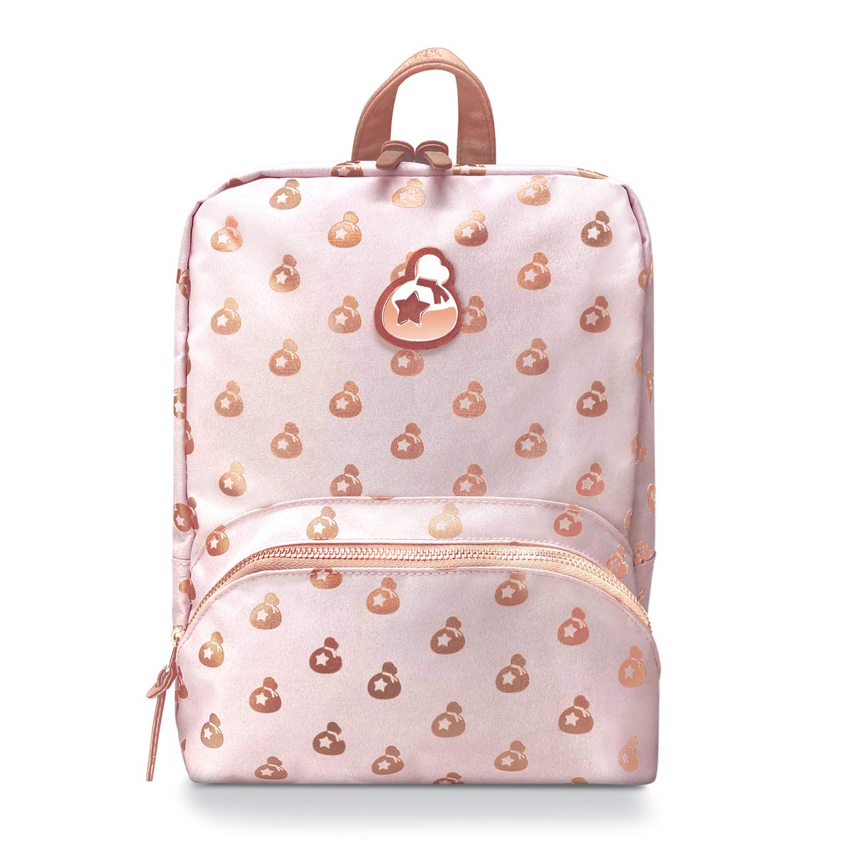 ACPocketNews's tweet image. Animal Crossing: New Horizons - Rose Gold Backpack (Officially Licensed) is available for purchase on Amazon: amzn.to/3ngOteD #ad