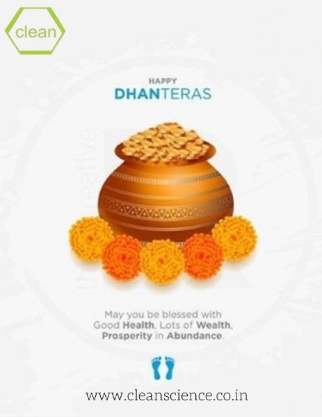 Clean Science Team wishes everyone Happy Dhanteras.!!!!

Visit : cleanscience.co.in

#Diwali #Festival #Joy #Wishes #India #Manufacturer #Supplier #Chemical