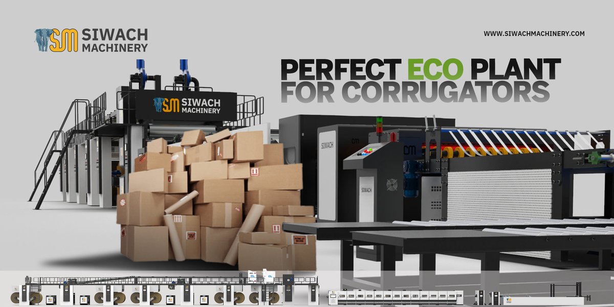 CongzhouMchnry's tweet photo. ECO board plant allows you to scale your production till 750 tonnes and beyond making it the perfect choice for economic corrugators.
#corrugtors #cardboardboxmachine #packagingmachinery #packagingsolutions #classicgroup #siwachmachinery #makeindia https://t.co/k4BkPvIPJf