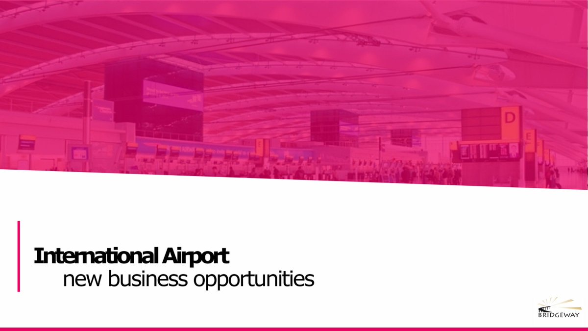 Bridgeway Strategy: Project International Airport
Technology will never stop evolving, it’s the nature of human creation. 

In this case, it is the Airport.

buff.ly/3mlW9vI