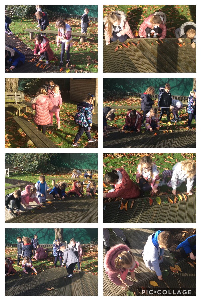 squirrelSomerv1's tweet photo. Squirrels had a fantastic morning doing maths outdoors! We compared and ordered items according to length, made patterns and tried to make familiar shapes ✨ #MathsWeek2020 #MathsWeekEngland https://t.co/iv0bgwNxTW