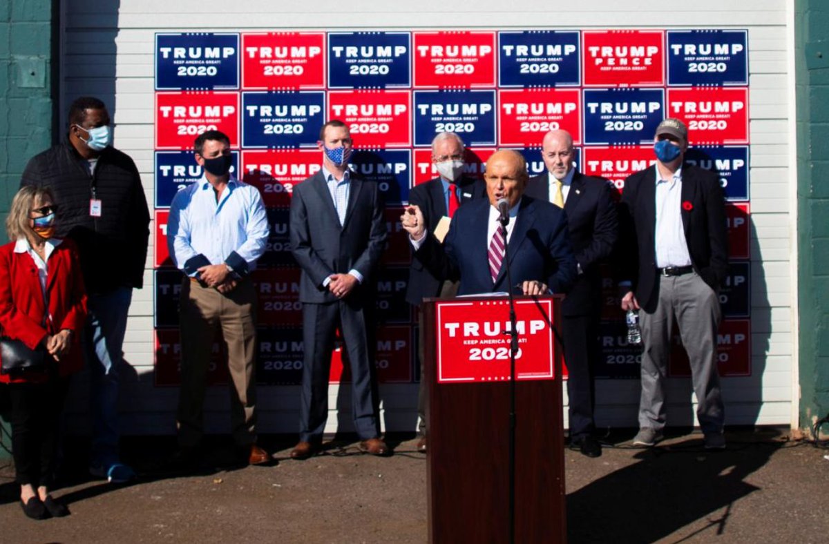 Finally, last week, whilst attempting to hold a press conference at the Four Seasons hotel to discuss allegations of voter fraud, Giuliani accidentally booked Four Seasons Landscaping: a gardening company on an industrial estate and next to a sex shop. (10)