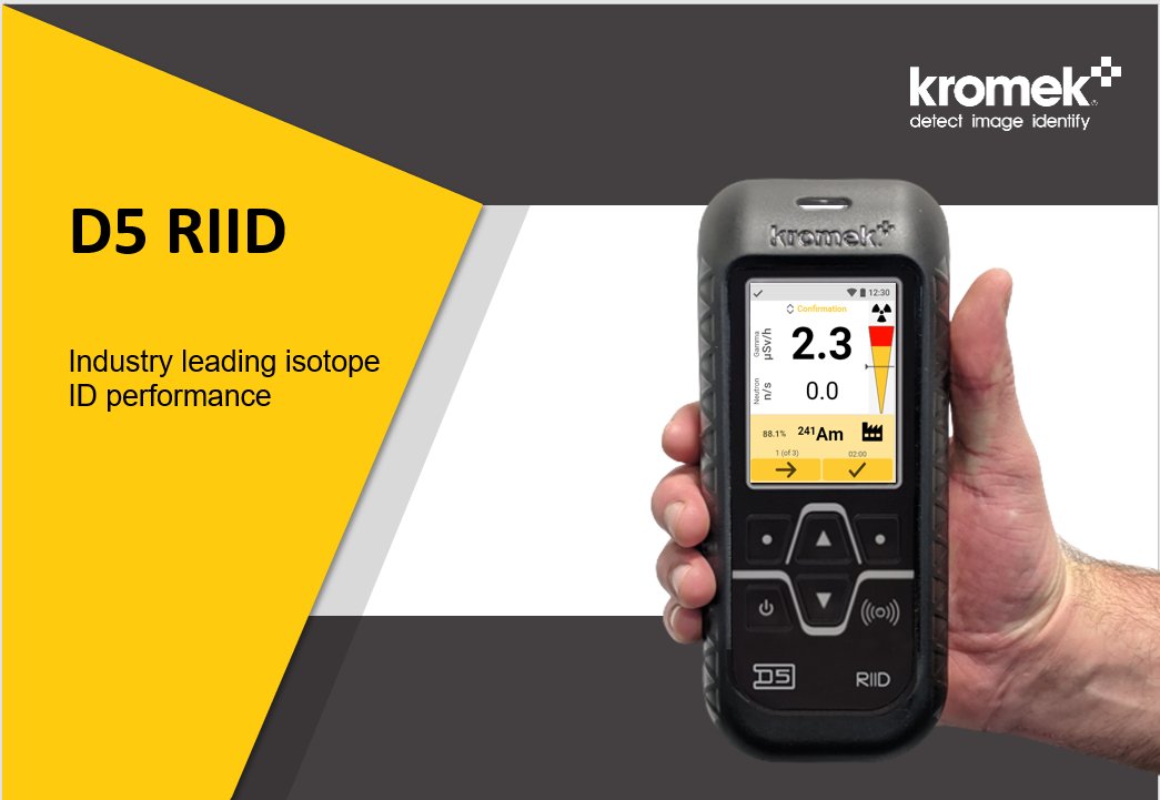 kromekgroup's tweet photo. 🎉🥳 We have launched our new D5 RIID 🎉🥳
Missed out on the launch webinar yesterday? You can view the recording on demand https://t.co/KNAO8Xq4Gj
#productlaunch #radiation #betterdata #betterdecisions #RIID #handhelddetection #mobiledetection #radiationdetection #cbrn #cbrne https://t.co/kqL8w3qJK5