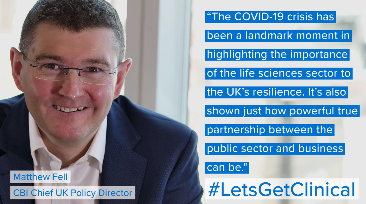 CBItweets's tweet photo. The UK's #lifesciences sector helps bolster the country's resilience. Find out how, and why we need to better support them, in our new report #LetsGetClinical, available here: https://t.co/ghEqkjRkBD https://t.co/DUNk7BCME2