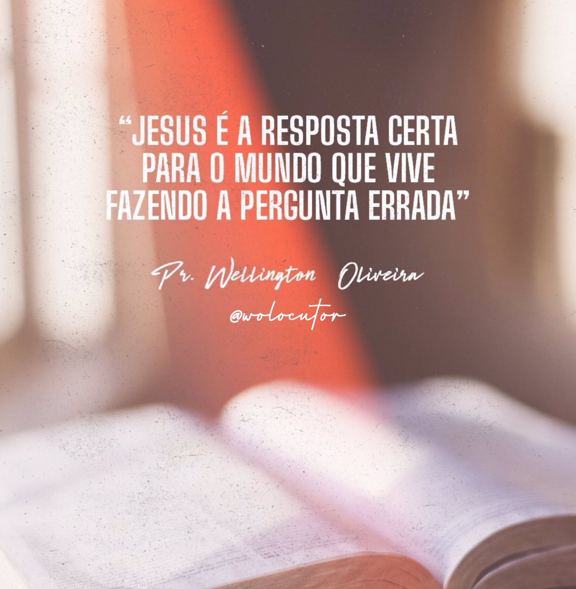 UmaderOficial's tweet photo. “Jesus é a resposta certa para o mundo que vive fazendo a pergunta errada.” (Via Pr. Wellington Oliveira @wolocutor • Relações Públicas da @UmaderOficial).

#UMADER
#CEADER
#TudoPelaSalvaçãoDoHomem https://t.co/znr1N3CUFk