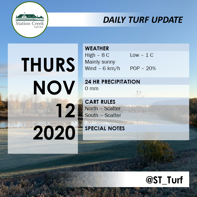 Station Creek Golf Club - Turf Department tweet media