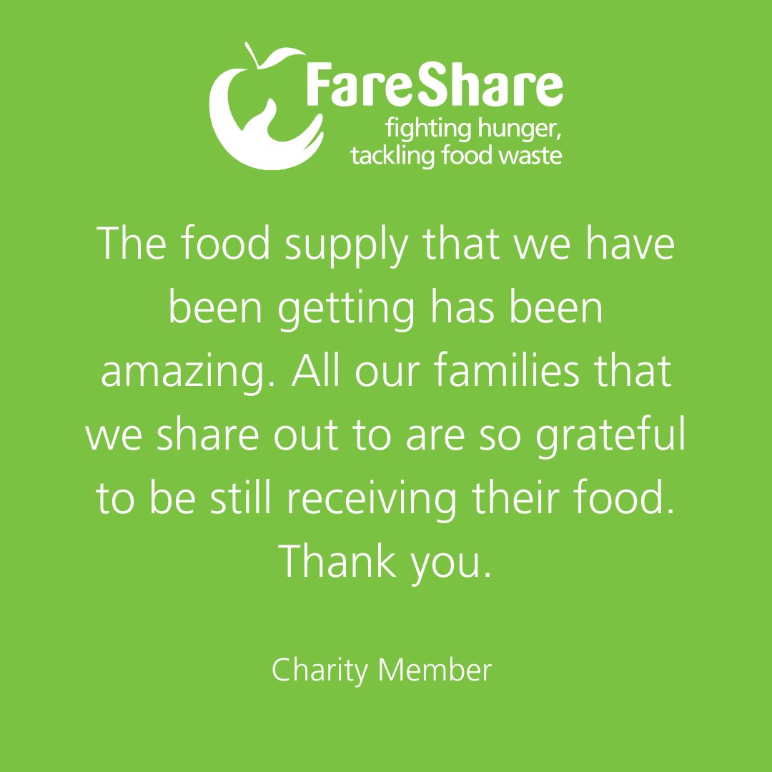 FareShareUK's tweet photo. This National School Meals Week we wanted to share quotes from some of the charities we support in providing essential food supplies to children and families across the UK #NSMW2020 https://t.co/A1dWrs3O6J