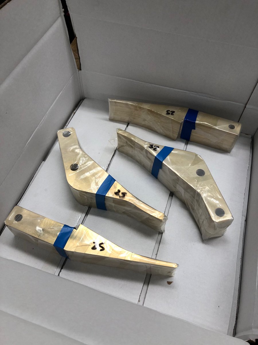 CDennis_UK's tweet photo. Shipping these #brass fingers to the Caribbean today, wish I was going with them ! #corrugated #packaging #corrugator https://t.co/SpDYE6UaYp