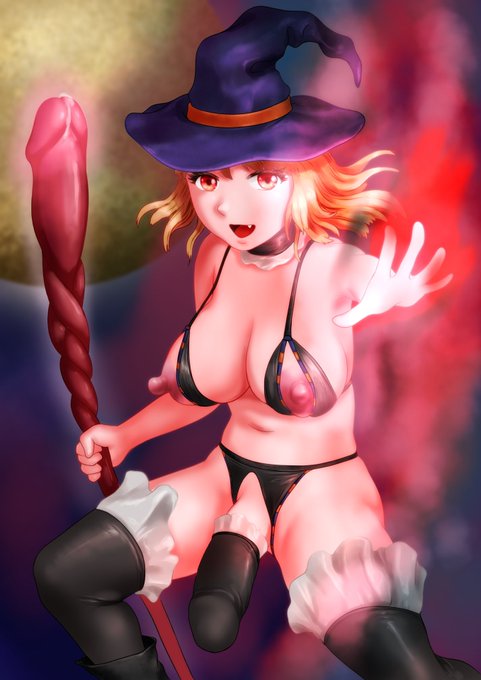 ふたなり魔法使い!
#ふたなり #futanari   #イラスト #オリジナル #futa  #futanari_hentai 