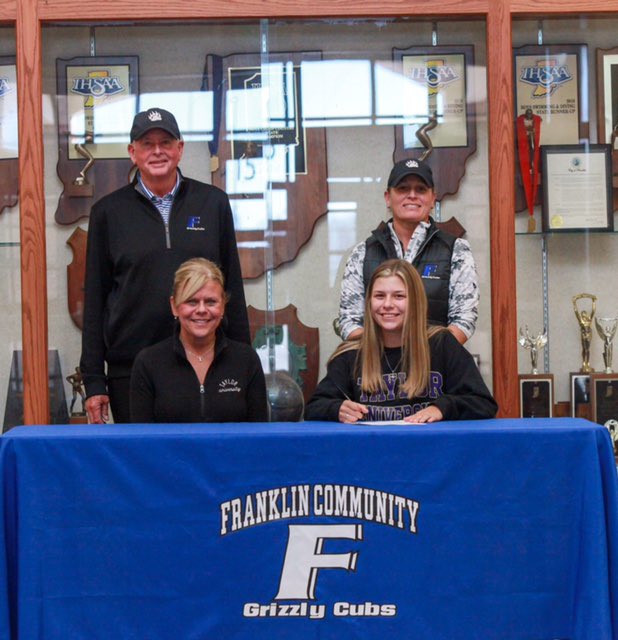 GoGrizzlyCubs's tweet photo. Congratulations to Ellie Beavins on her commitment to Taylor University to continue her academic and golf career! ⁦@FranklinGolf1⁩ ⁦@TaylorUGolf⁩ https://t.co/yDrb2jx4Wf