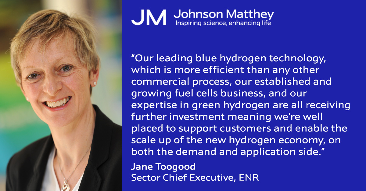 Johnson_Matthey's tweet photo. We're pleased to announce that we've joined the @H2_Taskforce. We're looking forward to sharing our vast experience in the development and deployment of #fuelcells and blue and green #hydrogen production technologies. More: https://t.co/Y54qRr9d5U
#HydrogenNow #sustainability https://t.co/XAVtqCTXKK
