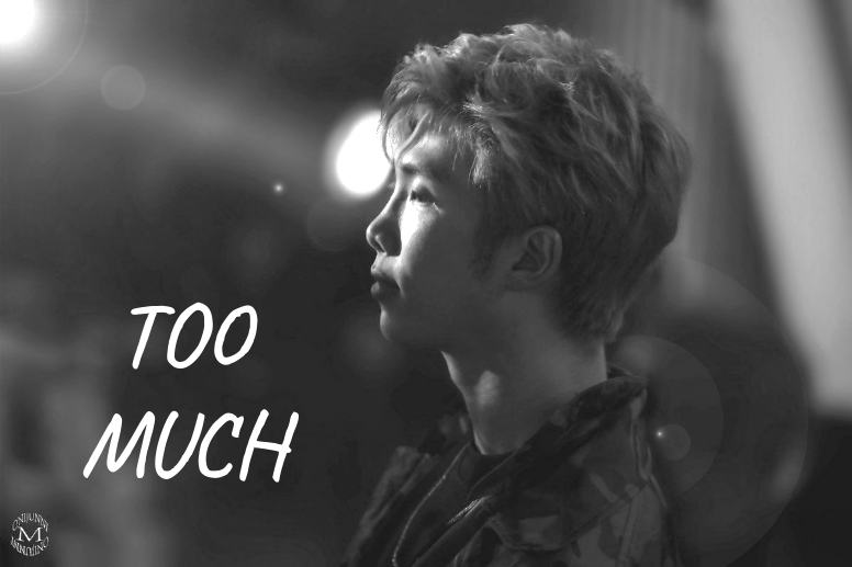 The first time I heard "Too Much", when Namjoon uploaded it on the  @BTS_twt Soundcloud in 2013, I felt heartbroken. The track still remains the rawest expression of his inner struggle between rapper and idol. Now he regrets writing it, but it's worth diving into it.+ #RMverse  #RM