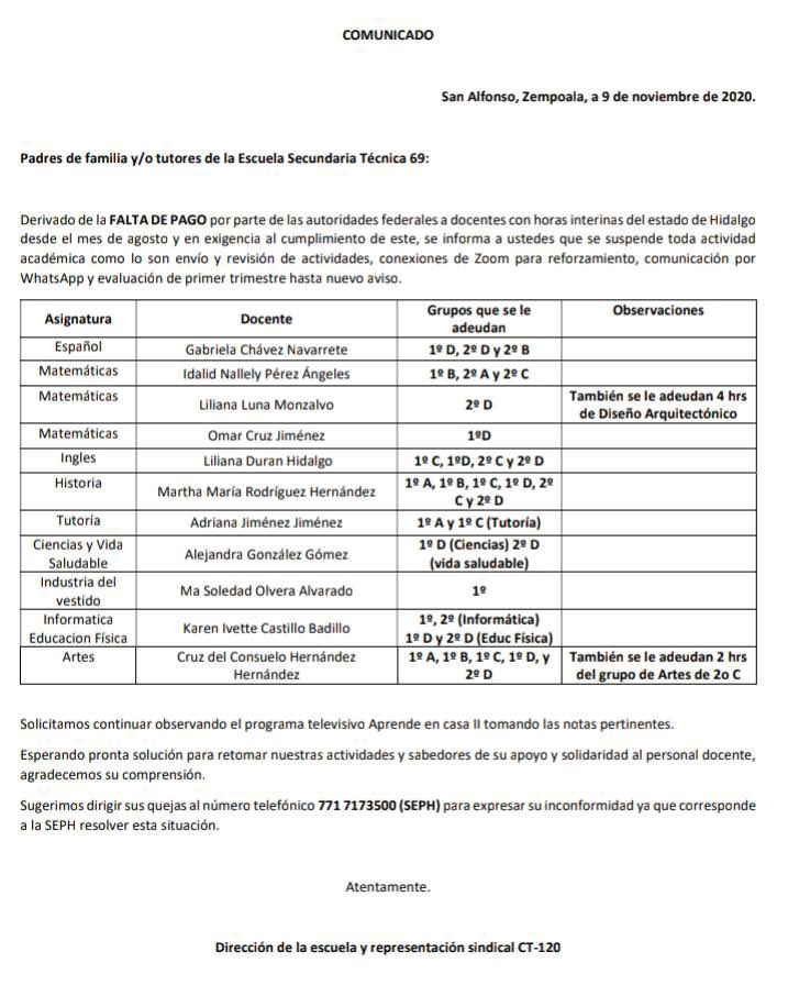 ManoloLarrieta's tweet photo. De acuerdo con @karlaguerrapica, esto sucede en una escuela de Zempoala, Hgo.; y podría estar pasando en otros puntos de nuestra entidad. Como podemos ver, tanto la dirección como la dirigencia sindical de esta escuela, piden llamar al 7717173500 de la @SEPHidalgo https://t.co/EvgFlK9BdD