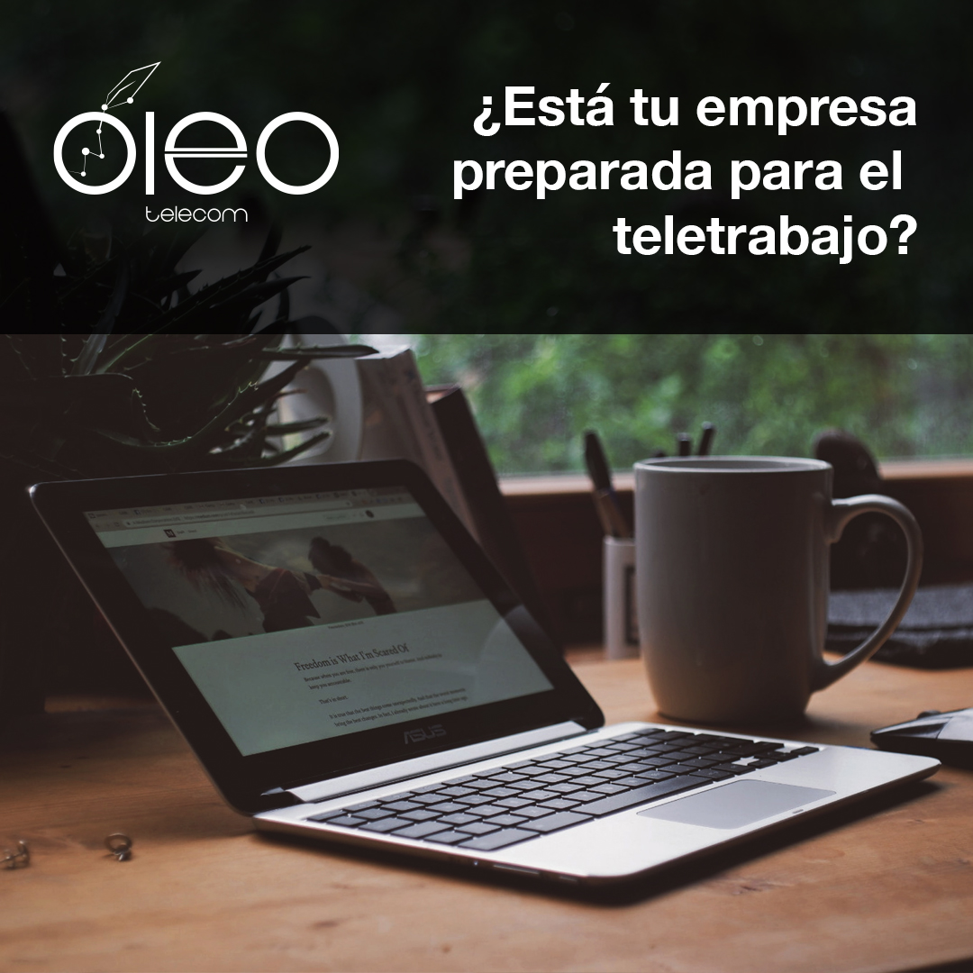 OleoTelecom's tweet photo. 📣 Conéctate a tu empresa de la forma más rápida y segura vivas donde vivas!🔒 ⚡️ 🖥 https://t.co/b2fOeQIkiv