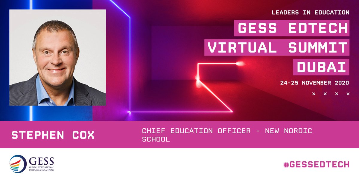 Is there a cure for the education pandemic? 🤔 Watch <a href="/stephenccox/">stephencox </a>'s presentation on 24.11 at the GESS EdTech Virtual Summit to hear his views on the cure and the future of education. View the program and register ➡️ bit.ly/3kmaQ0p #gessedtech #gessdubai <a href="/GESSeducation/">GESS Education</a>