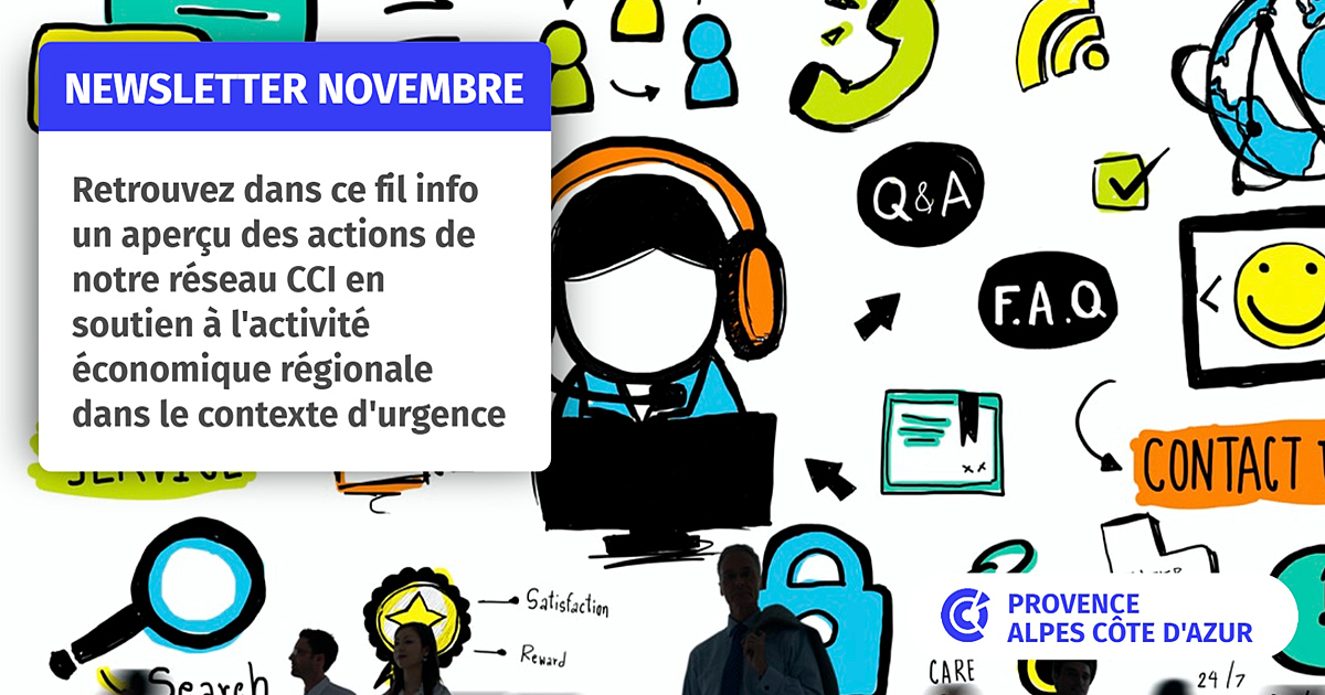 cci_paca's tweet image. [Newsletter] 
Si vous avez raté l'action de notre #reseauCCI depuis début novembre, ouvrez notre #Filinfo 📬Actu régionale, focus territoires, compte-rendu et témoignages d'entrepreneurs : paca.cci.fr/newsletter/arc… 
#SoutenonsNosCommerçants #TeamFranceExport
#Conjoncture #Numerique