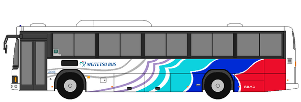Twitter 上的 ツユムシ堂 Busillustration バスイラスト 名鉄バス 6606 T Co S7q8dldemd Twitter