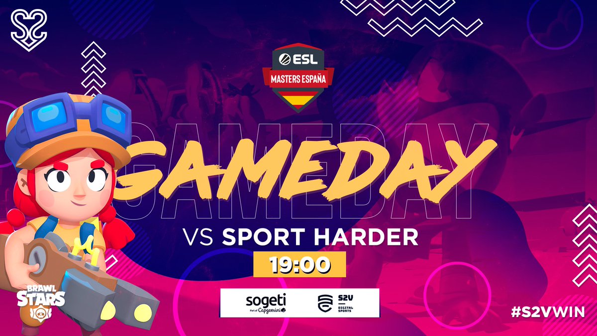 #S2VBS | ¡GAMEDAY!

Mucho Brawl Stars y mucho #ESLMastersBS <a href="/ESLspain/">ESL España</a>. Hoy repetimos partido contra <a href="/SpotHarder/">SpotHarder</a>, pero en esta competición. Vamos a volver a ganar #S2VWIN 💜

<a href="/AleSSJ666/">AleSSJ</a> @ShawnFrostBS <a href="/Jimmy29B/">Jimmy²⁹🧸</a> <a href="/MiniSlimo/">MiniSlimo</a> <a href="/ChenhaoCS/">Chenhao</a> <a href="/Rol09_BS/">Rol</a> <a href="/UnaiNaiaBS/">🔥UnaiNaia🔥$SHOWA</a> <a href="/VictorBaesBS/">Victor Baes</a>
