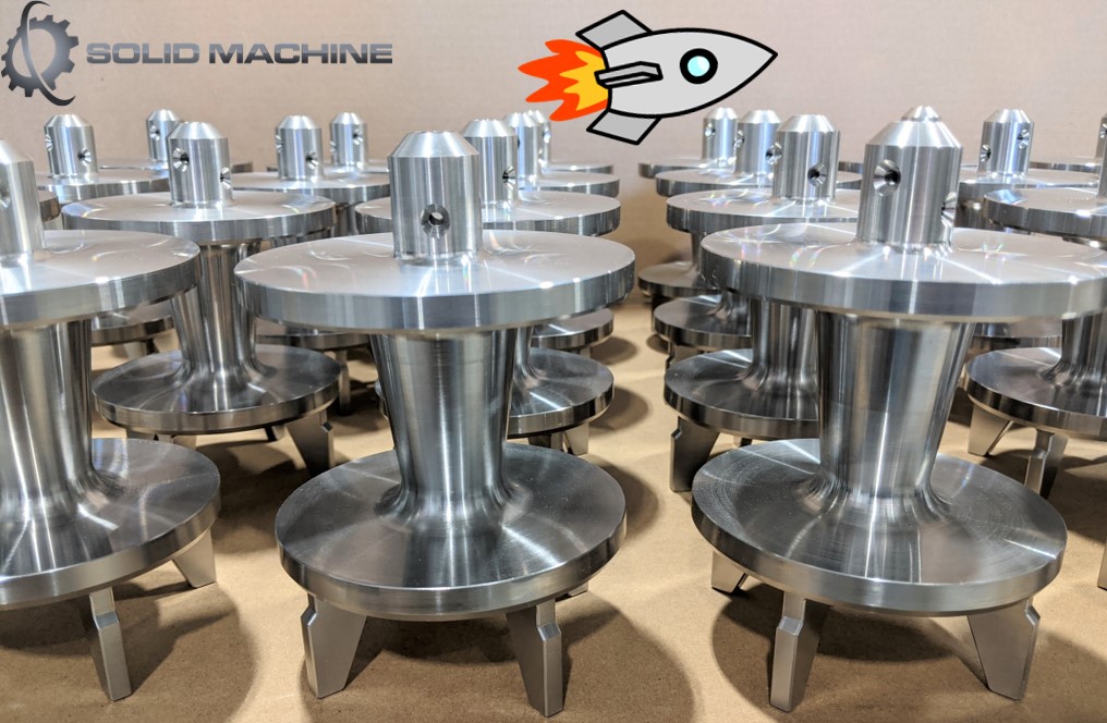 Solid Machine shipped this production run of stainless steel steam turbine 'Trip Plug Valves' today that our machinists kept calling 'rocket ships.' I wonder why?
#turbomachinery #CNC #machining #5axis #Hermle #steamturbine #precisionmanufacturing #precisionparts