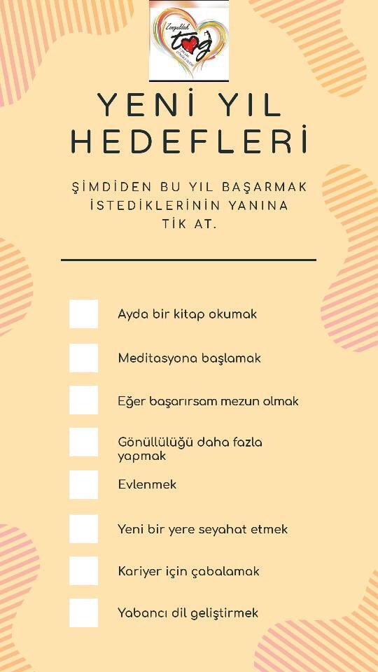 2021 gelmeden hedeflerimizi belirlemeye ne dersin hadi sen de planlarını paylaş!!!