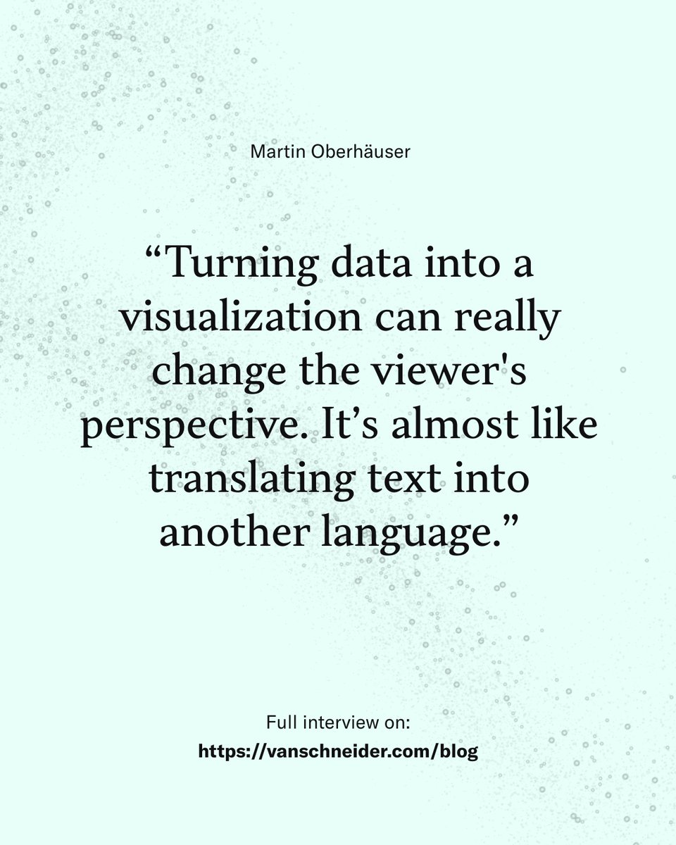 A few days ago Martin talked to our friend <a href="/vanschneider/">Tobias van Schneider</a>  about “The art of making information beautiful”. Find the full interview on DESK magazin 👉bit.ly/interviewdeskm…