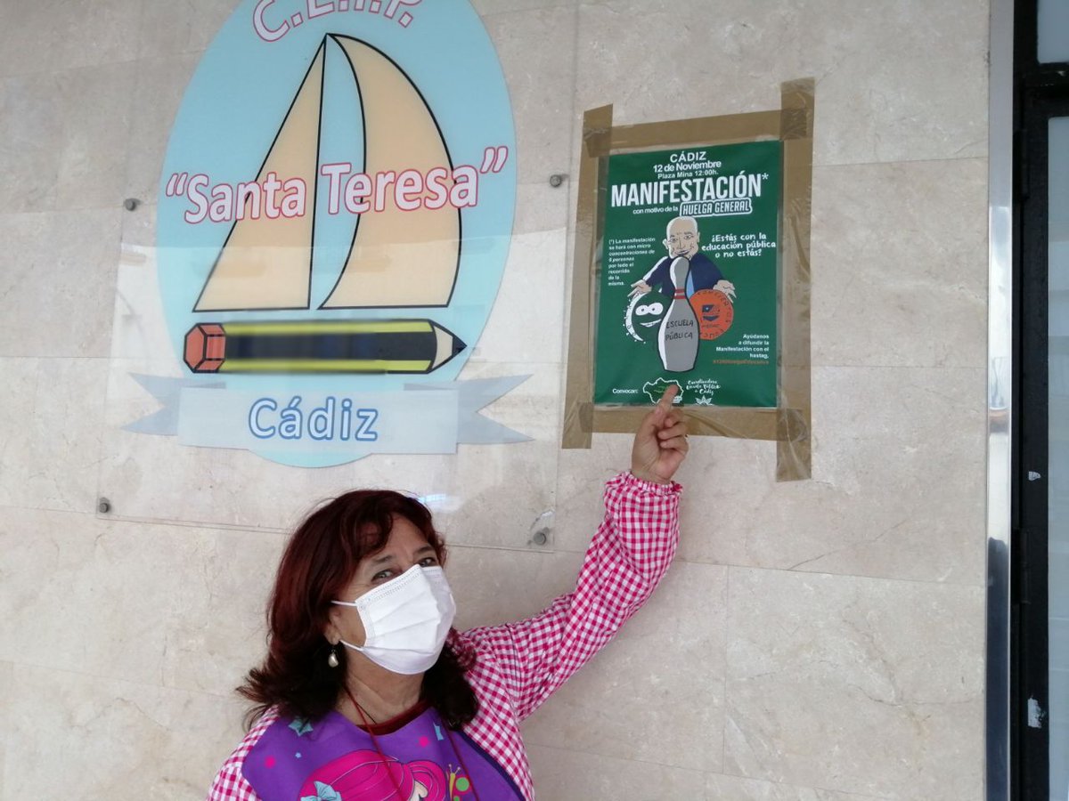 MVerdeAndaluza's tweet photo. #12NHuelgaEducativa
#12NHuelgaEducativa #ConNuestraSaludNoSeJuega
👇✊🌊💚
 #12NYoVoy #PuertoDeSantaMaria #Cadiz https://t.co/ATW8aPeGYT