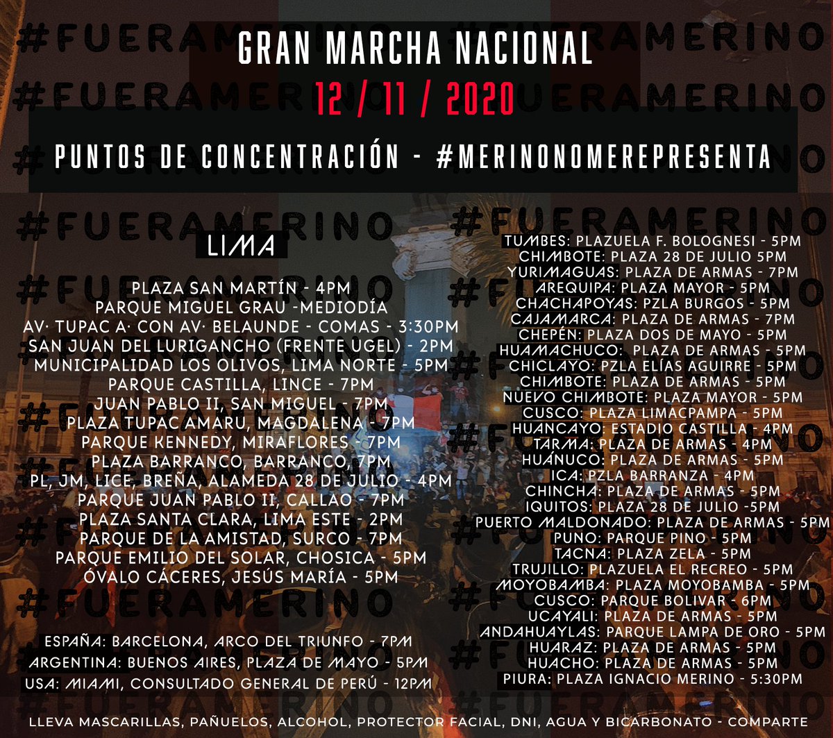 _SurferCalavera's tweet photo. RT PORFA
Puntos de concentración para la marcha de más tarde

#MerinoNoMeRepresenta https://t.co/aff2hgPjg7