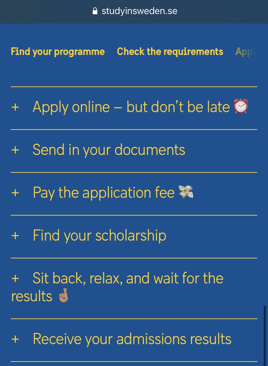 To pay application fee, you will visit:  https://www.universityadmissions.se/en/fees-scholarships-residence-permit/pay-your-application-fee/In general, here is a checklist that can help you through the process: