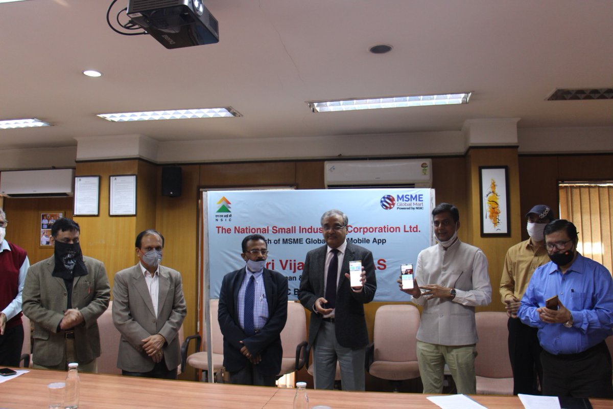 MSMEglobalmart's tweet photo. Sh. Vijayendra , IAS , #CMD of @nsicltd launches #MobileApp for @msmemart1 https://t.co/dRZZylS4fw