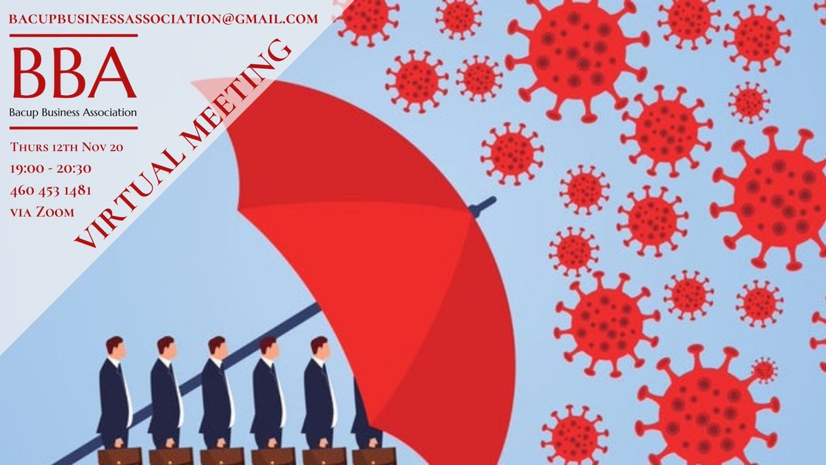 Final reminder for tonight's BBA meeting. We have a jam packed meeting planned, full of useful information for local businesses trying to navigate the current Covid situation. Please join us from 19:00 via Zoom. 🙏
