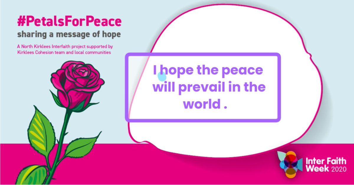 BeaumontPAc's tweet photo. We have loved sharing our hopes for the future as part of National Interfaith week. #PetalsForPeace #Interfaithweek2020 #successfulstudents
@SouthPennine @KirkleesCI https://t.co/XkrJNk3hPj