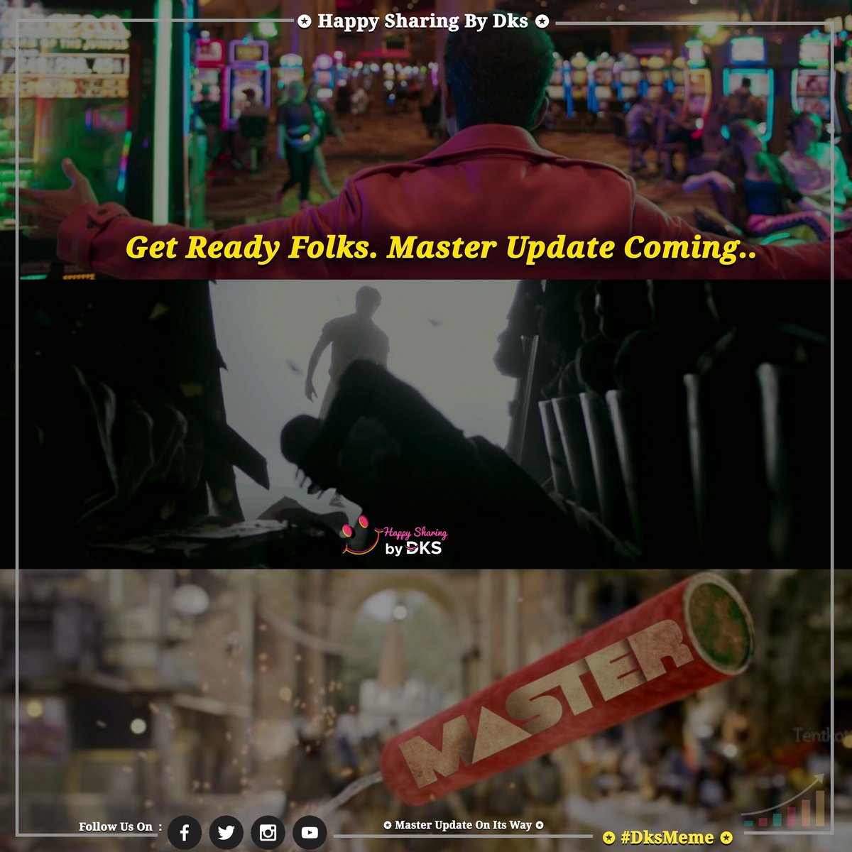 Dksview's tweet photo. π₯ #FinallyWaitIsOver #Today6pmMasterUpdate #excited #Master #MasterTeaser #DksMeme #HappySharingBydks #MasterUpdate #ThalapathyVijay #Thalapathy #VijayAnna #LokeshKanagaraj π₯³ https://t.co/Uv1RMx63J0