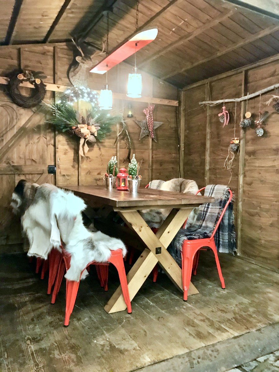SachaInteriors's tweet photo. Rockin' around the Christmas huts ! ... loving the first of the Nordic style winter pub huts we've just finished up in the Yorkshire Dales... together with a warm glass of mulled wine when pub doors are open once again, just the job for an outdoor catch up !!😀 https://t.co/jezb2C1yDl
