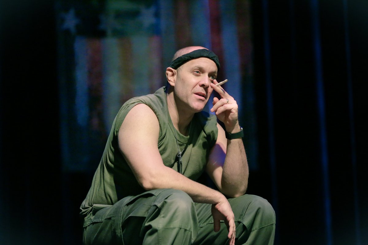 KosherComputing's tweet photo. Read Alan Smason's review of Douglas Taurel's one-man show "The American Soldier" on https://t.co/q9nrLzA0eg https://t.co/3HarxfNAtc @DouglasTaurel @Theatre_Critics @JPASnola @WYESTV https://t.co/Oe7WN4mm1o