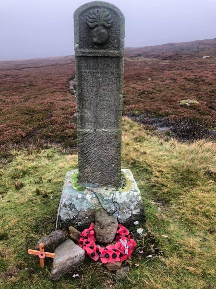 One of my favourite memorials is up at home on the Moors. Robbie Leggott and Alfie Cockerill were shepherds on the Gisborough Estate. They travelled to London to join the Gren Guards. Robbie died at the Somme (aged 17) Alfie was wounded at Ypres and succumbed in 1920.