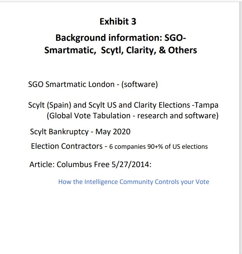 SGO SmartmaticOriginally founded in 2000 from a predecessor company, Smartmatic has been highly controversial sinceinception and charges of vote tampering have been widespread in many countries. Examples include: