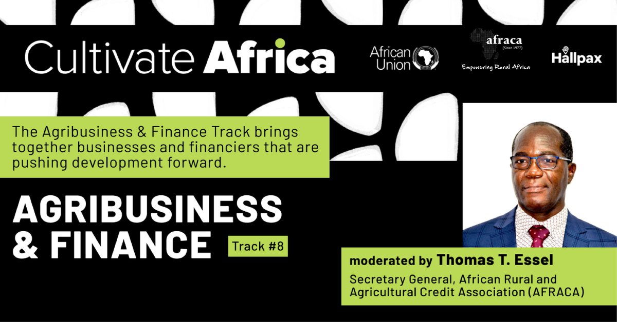 AfracaNews's tweet photo. In the last 40 years #AFRACA has driven the #AgriFinance Agenda in Africa. Join us 17-18 Nov. as we convene #agribusiness &amp; #Finance session on how existing public resources can be re-purposed to support #rural &amp; #agriculture Development in #Africa. 

👉https://t.co/wb1ZdUrpS2 https://t.co/C9o79iAgH7