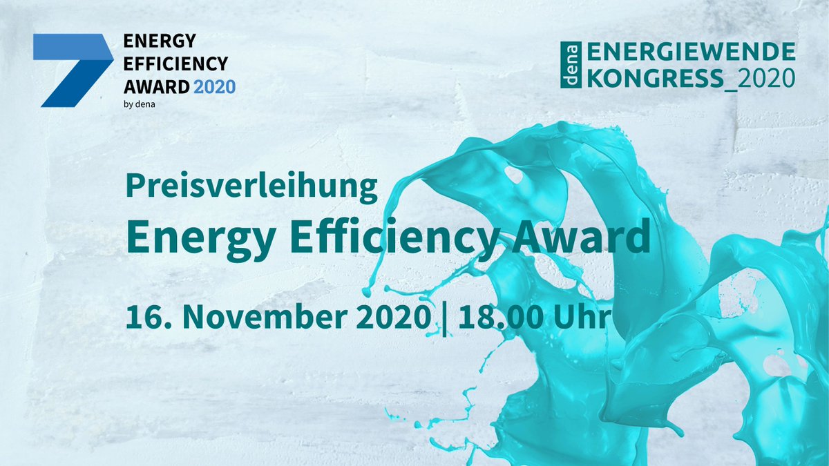 dena_news's tweet photo. "And the #EnergyEfficiencyAward goes to..." Am 16.11. streamen wir ab 18 Uhr live vom #denakongress die Preisverleihung an Erfolgsprojekte, die Energieverbrauch und klimarelevante Emissionen in Unternehmen messbar mindern. 🗓️ Vormerken + hier einschalten: https://t.co/Brq7iuBNzx https://t.co/qZrI0njyL7