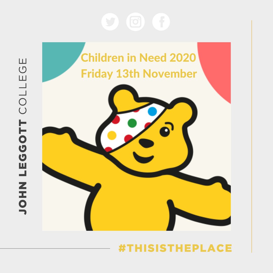 Due to the Covid pandemic JLC are unable to take part in Children in Need in our usual way. Please click the link below to donate to this fantastic cause, and post below if you are doing anything to get involved.
donate.bbcchildreninneed.co.uk