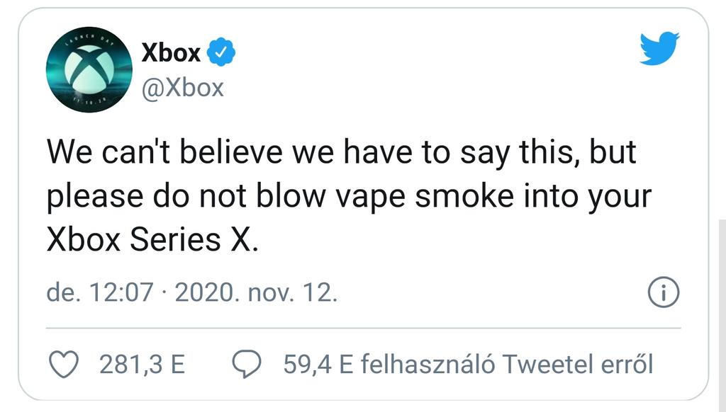 SalamonKalman's tweet photo. @thevrpisti Xbox már reagált is rá :D https://t.co/X5xGDIICoM