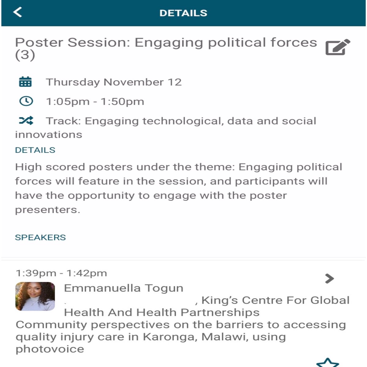 Excited to be presenting my research at #HSR2020 conference today, during the Engaging political forces poster session. 

I look forward to sharing this interesting work and grateful to the organizers for the opportunity. 
#healthsystemsresearcher #healthsystemstregthening