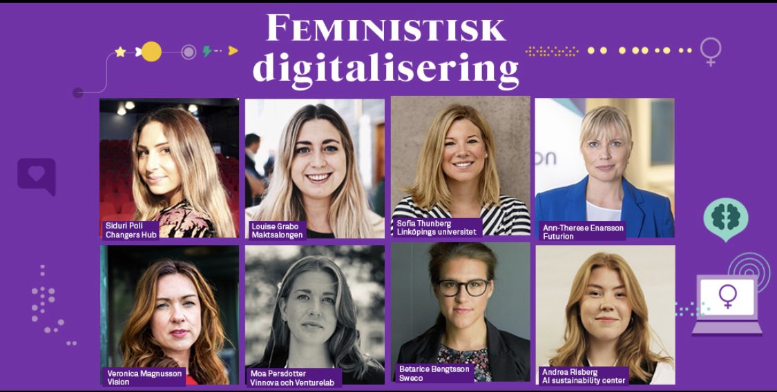 ElnaVeronica's tweet photo. Varför utveckla sämre lösningar som passar färre när det går att få in fler perspektiv från början? Vi missar så oerhört mycket om teknikutveckling och innovation inte är jämställd. Bra snack med ett gäng experter idag. #feministiskdigitalisering #digi5 https://t.co/m2e71zqIss