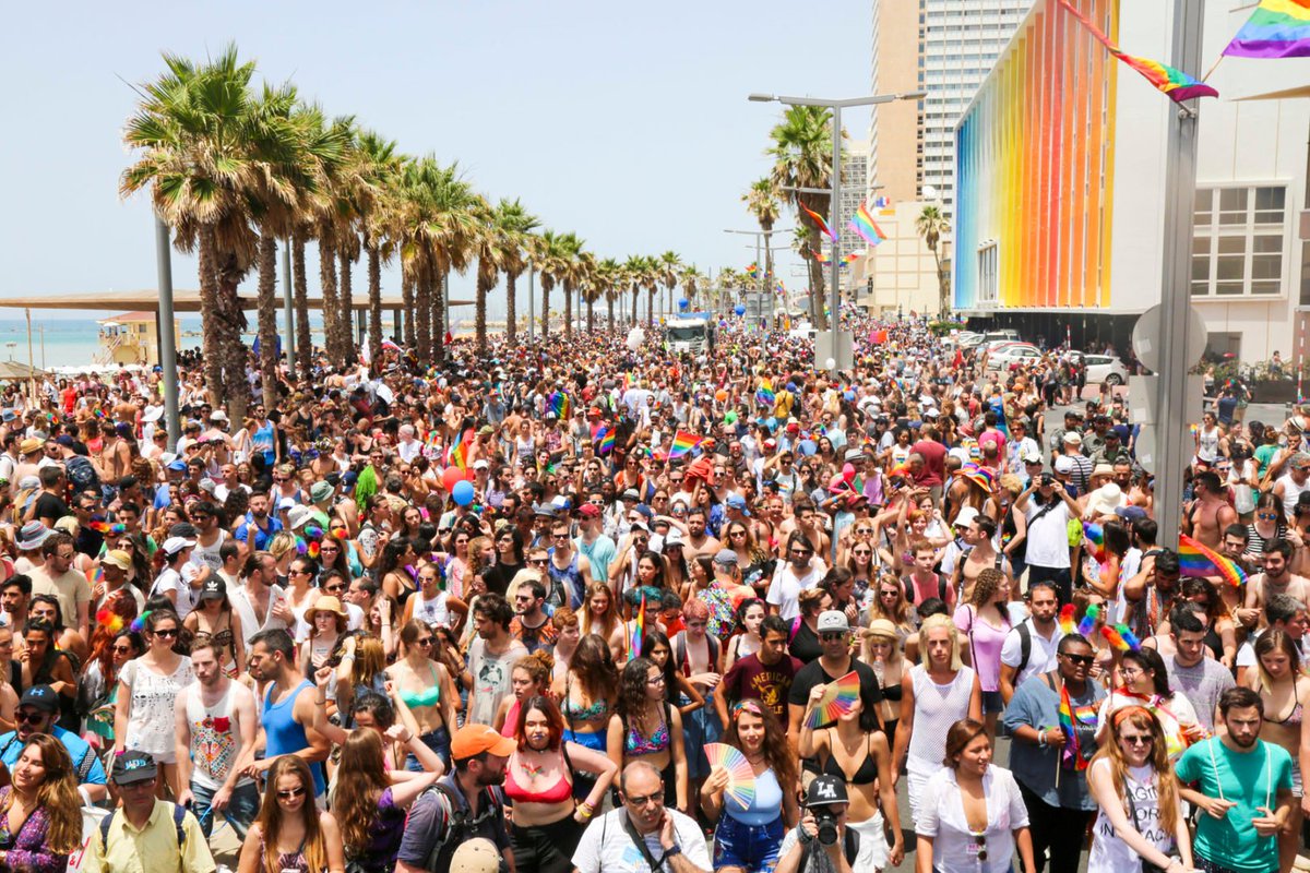 That's what happens to gays in PA areas. Meanwhile - this photo is gay pride Tel Aviv.. A celebration of freedom, diversity and pride. No, Israel isn't perfect, but it tries damn hard to be as good as it can - whilst surrounded by radical Islamic terror, repression and hate.
