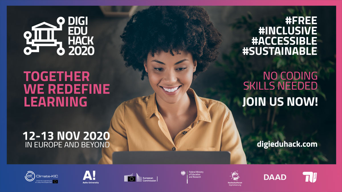 EUErasmusPlus's tweet image. Today’s the big day! 

Join us this morning at 10am for the global opening ceremony of #DigiEduHack, hosted by @DAAD_Germany @TUBerlin and @HSFDigital

@GabrielMariya will be presenting the 2020 Education &amp;amp; Training Monitor, published today!

Livestream ➡️ digieduhack.com/en/