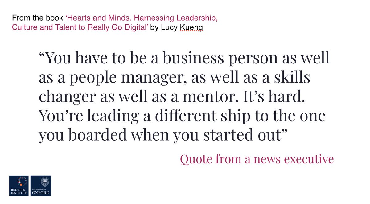 4. Middle managers increasingly carry the burden of achieving strategic goalsFew are naturally gifted, as this quote suggests. So investment in skill building, especially in project management, feedback and mentoring will pay dividends. Good leadership is learned, not innate