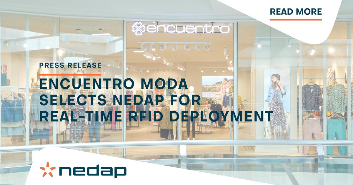 NedapRetail's tweet photo. We're proud to announce our partnership with @Encuentro. Welcome to our ever-growing RFID community!

https://t.co/PZYiWZs5sw

#rfid #omnichannel #supplychainvisibility #retailsupplychain #ecommerce #rfidretail #encuentromoda https://t.co/Wv3YGUE9G9