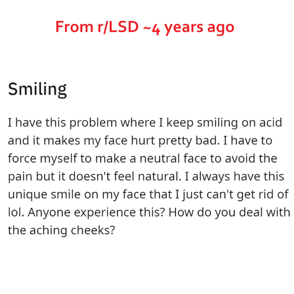 Why would Joker be utilizing a form of LSD you ask? Here’s a look at some of the effects of LSD use that would be relevant to a Joker toxin: