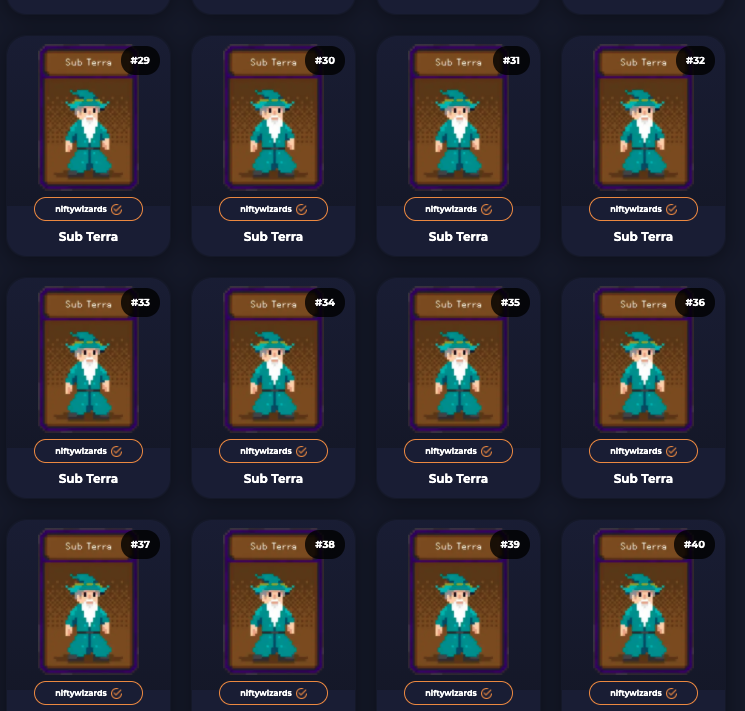NiftyWizards's tweet photo. "Sub Terra" has hit the market.

The underground Wizard. 

Based on one of our most powerful players @subterranean_1, he will make a next-level addition to your Nifty Wizards collection.

RT for a chance to get mint #21.

🍄🦄 🐕🍺 https://t.co/M9daULbeTV